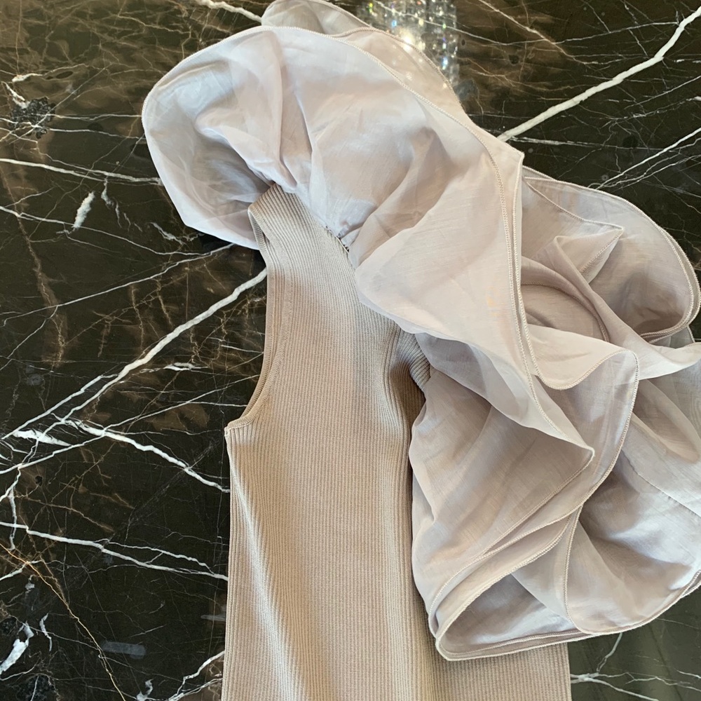 ZARA one shoulder, MINI coctail dress - Picture 2 of 4